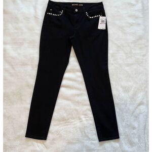 NEW! MICHAEL Michael Kors Studded Black Denim Jeans